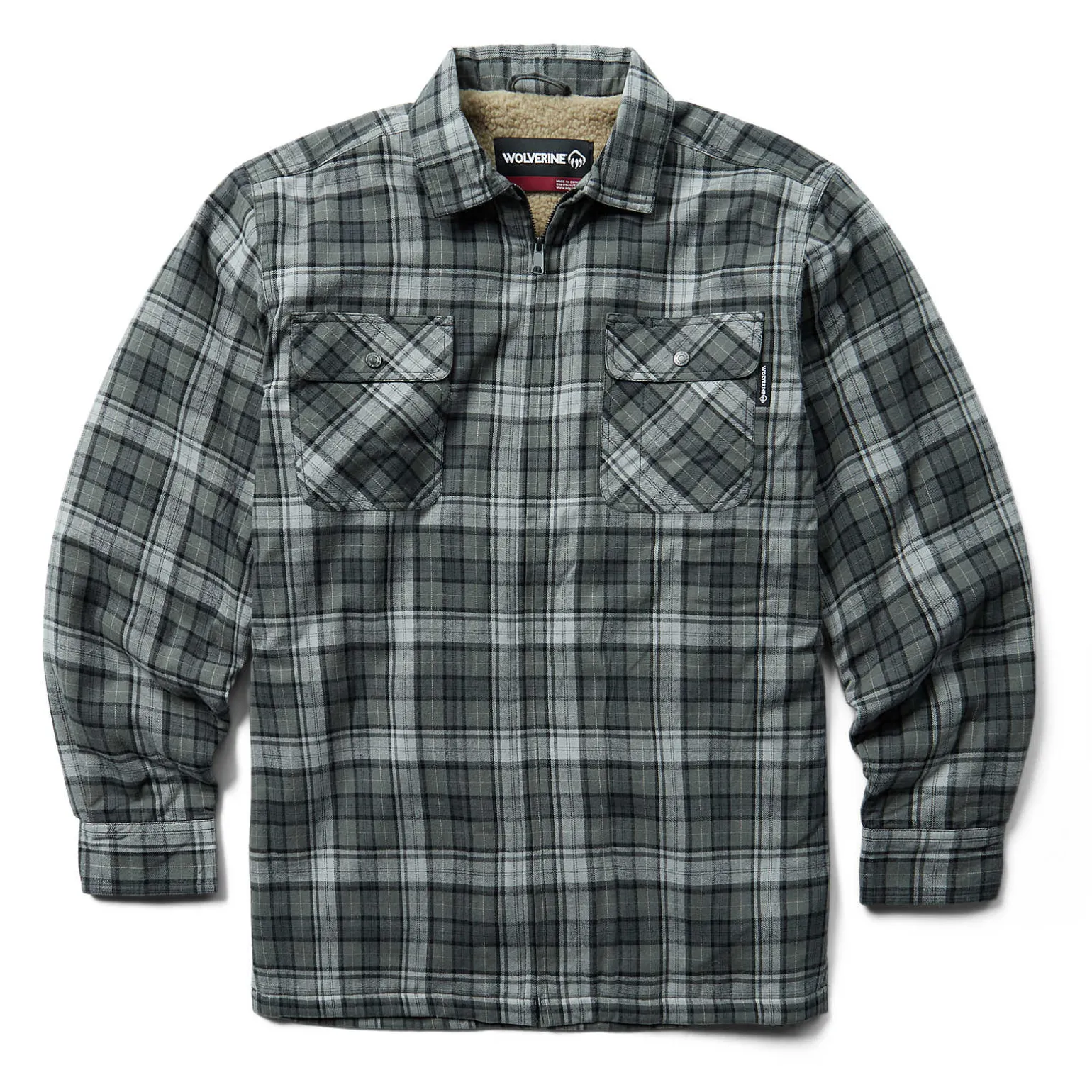 Hastings Sherpa Lined Zip Shirt-Jac