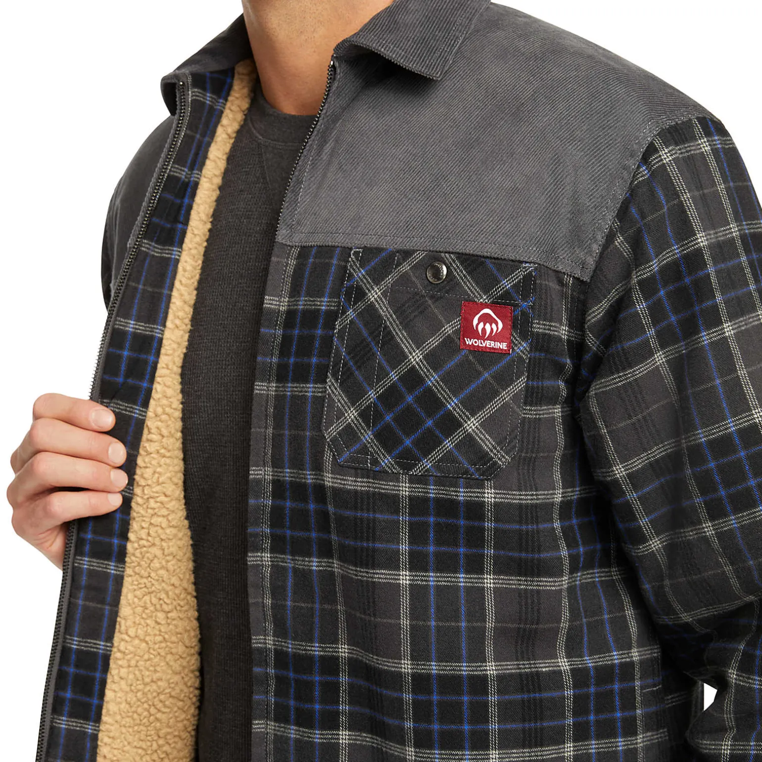 Marshall II Sherpa Lined Zip Shirt-Jac