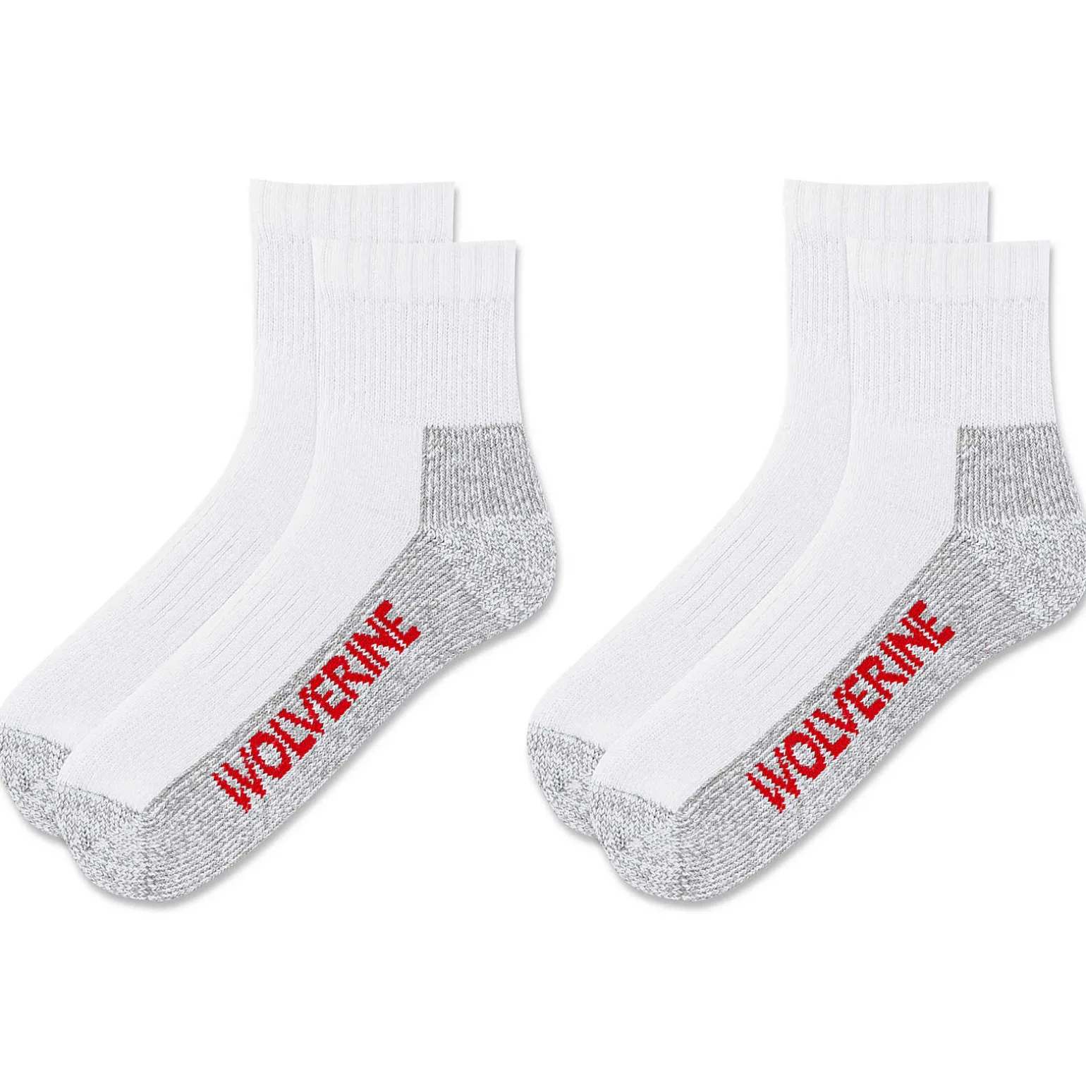 2-PK Steel-Toe Cotton Quarter Sock