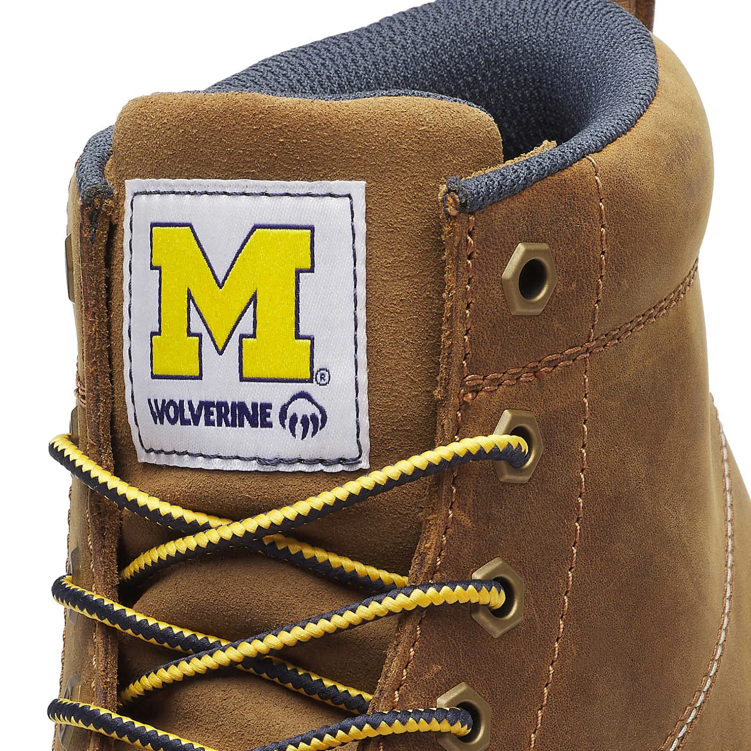 Wolverine X Valiant University Of Michigan Floorhand Moc Toe Work Boot