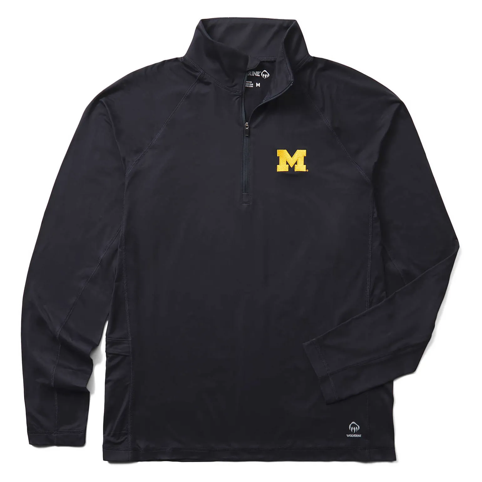 Wolverine X Valiant University Of Michigan Sun-Stop Eco Half Zip
